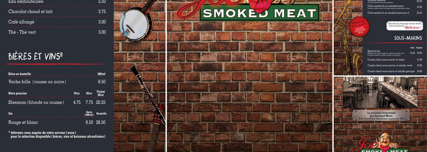 Joe Smoked Meat - Baie-Saint-Paul Menu