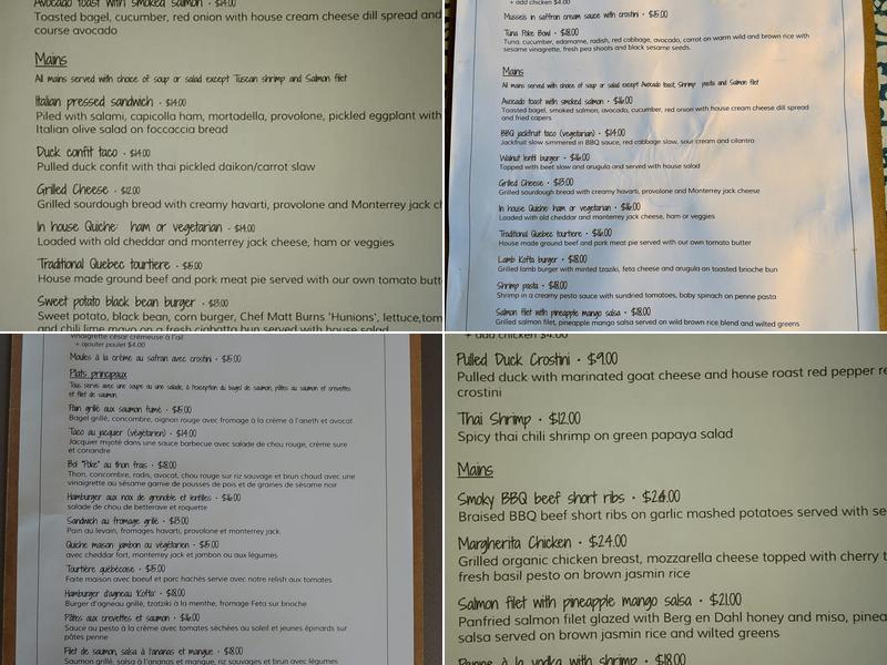 Cafe Pot-Au-Feu Menu