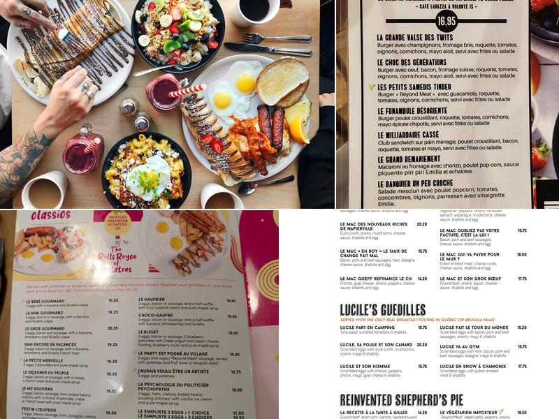 L'Oeufrier (Lachine) Menu