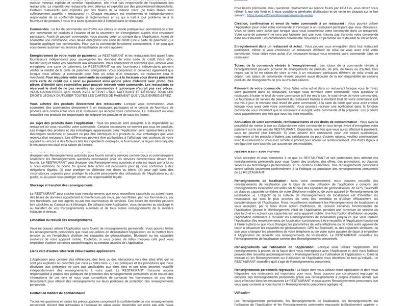 La Cuisine Boulet Menu