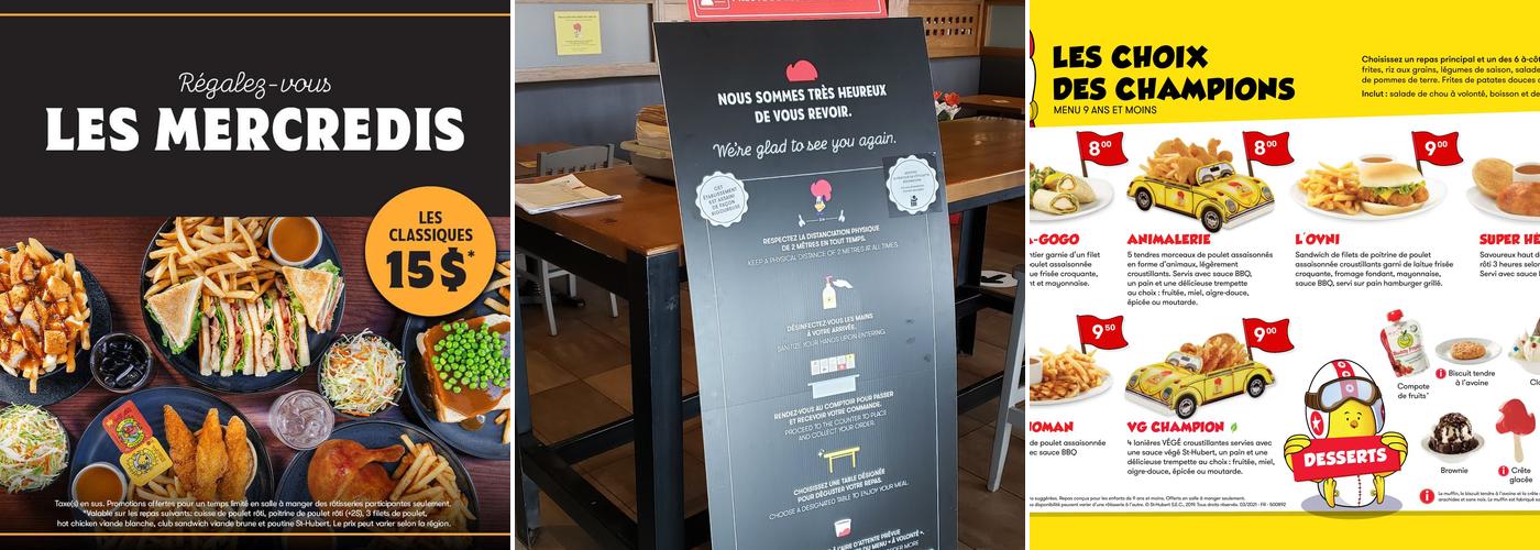 St-Hubert Express Menu