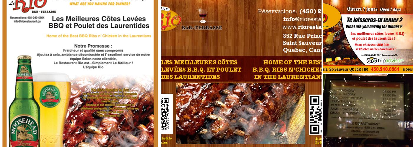 Le Rio Menu