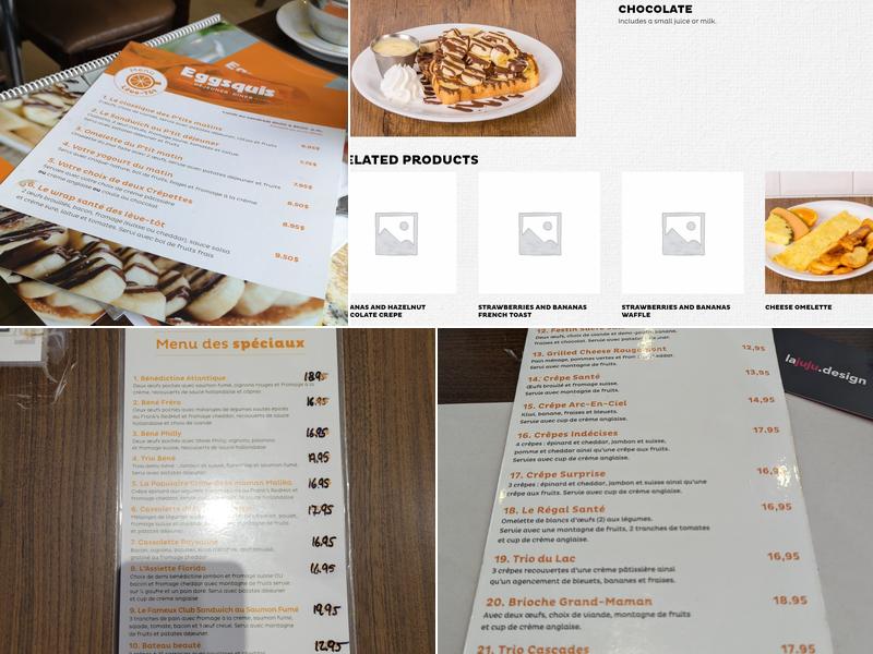 Eggsquis Saint-Hubert Menu
