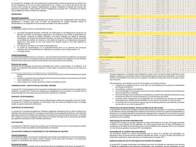 Allô mon Coco Promenades Saint-Bruno Menu