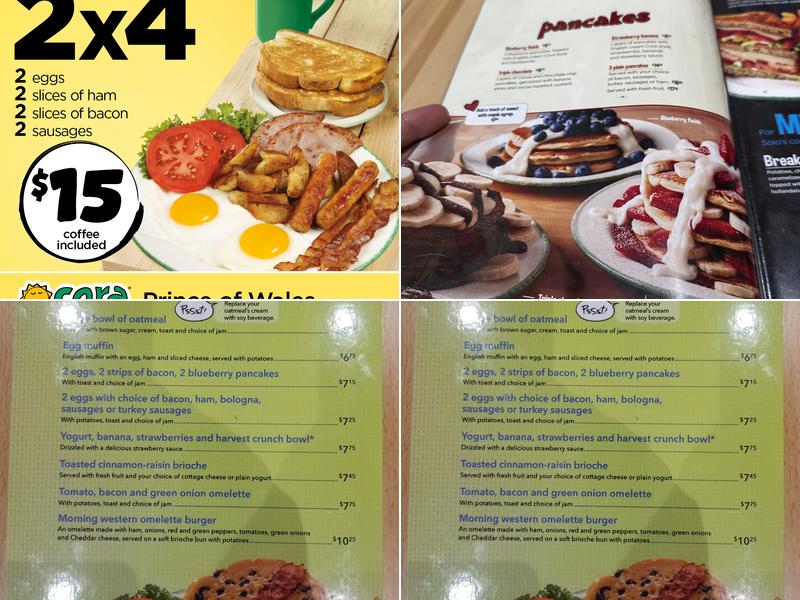 Cora Breakfast and Lunch Menu