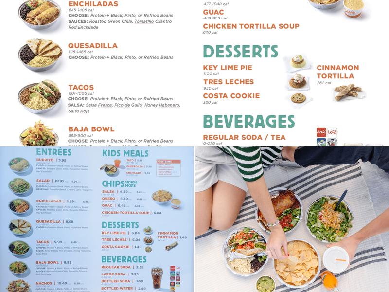 Costa Vida Fresh Mexican Grill Menu