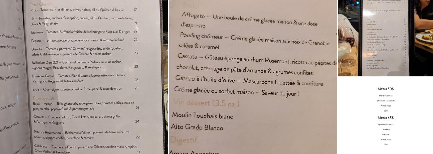 Rita Menu