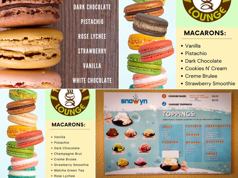 Teapioca Lounge Menu