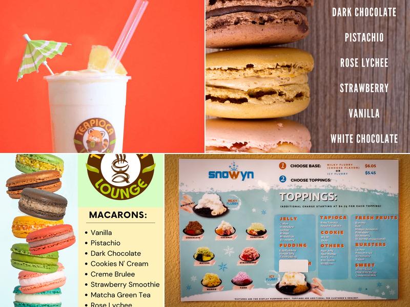 Teapioca Lounge Menu