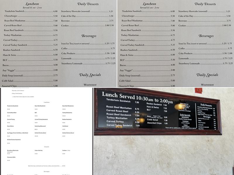 Corner Cafe At The Leland Menu