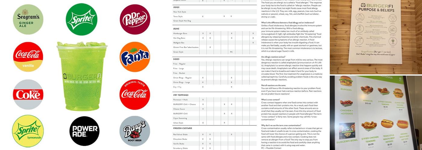 BurgerFi Menu