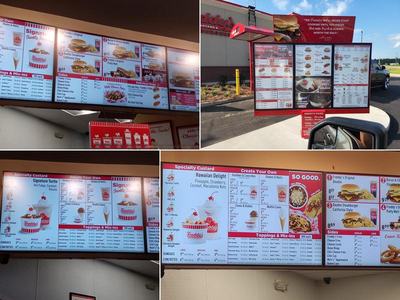 Freddy's Frozen Custard & Steakburgers Menu