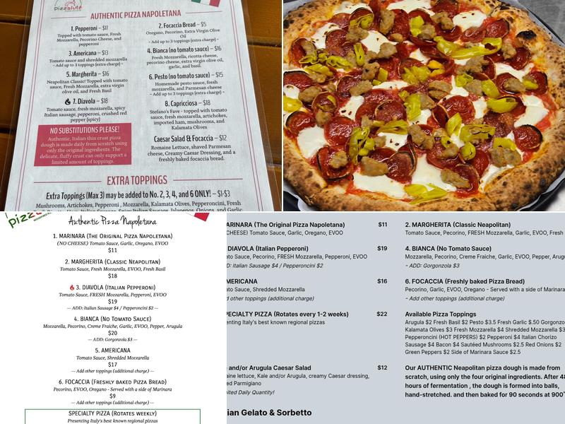 Pizzaluté Menu