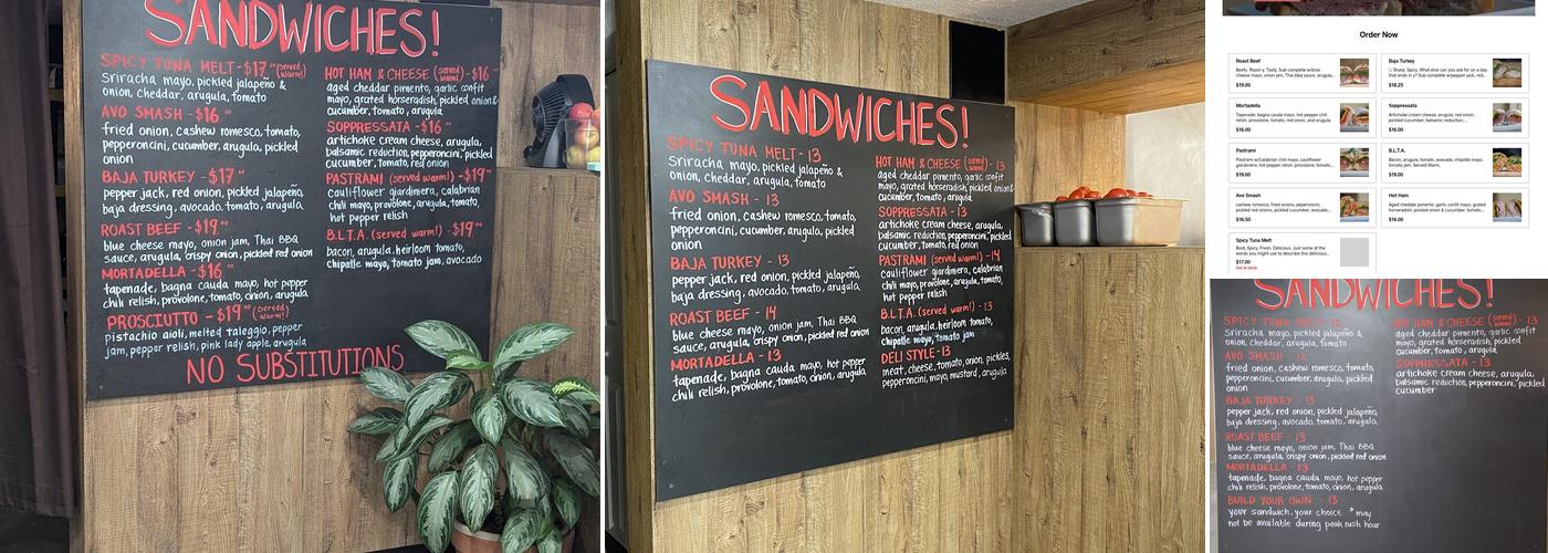 Lucinda's Deli & More Menu