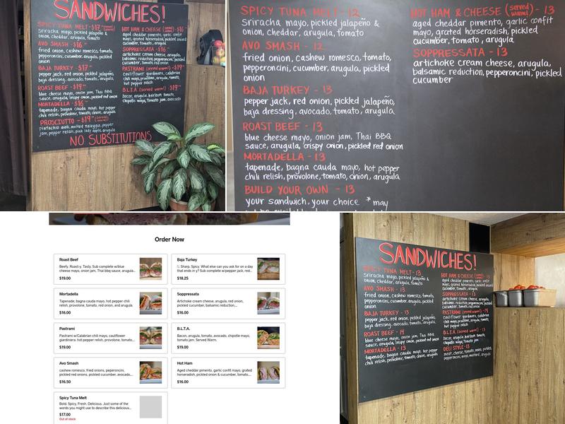 Lucinda's Deli & More Menu