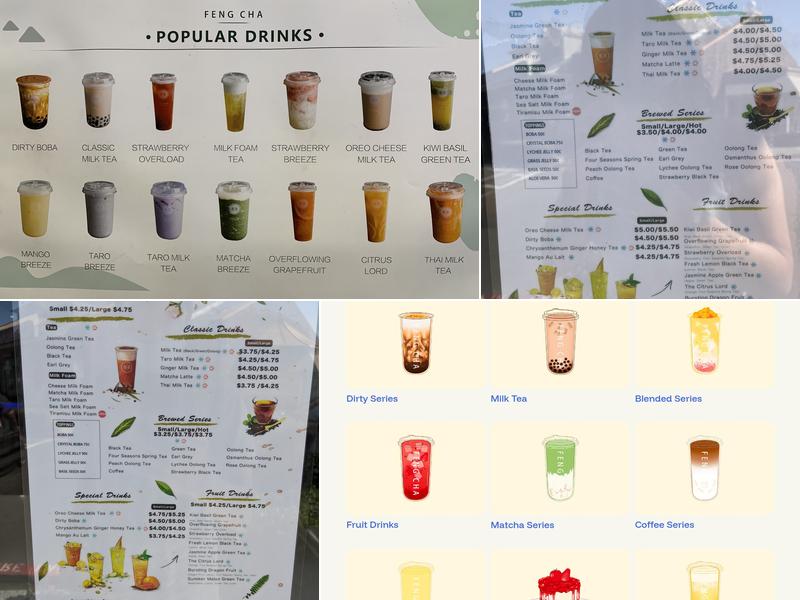Feng Cha Teahouse - Costa Mesa Menu