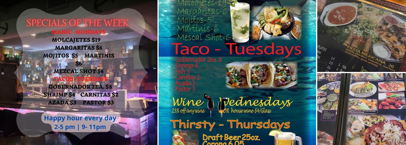 Via-Mar Grill & Bar - Cantina Menu