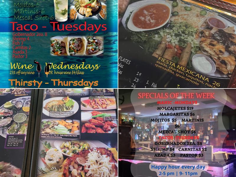 Via-Mar Grill & Bar - Cantina Menu