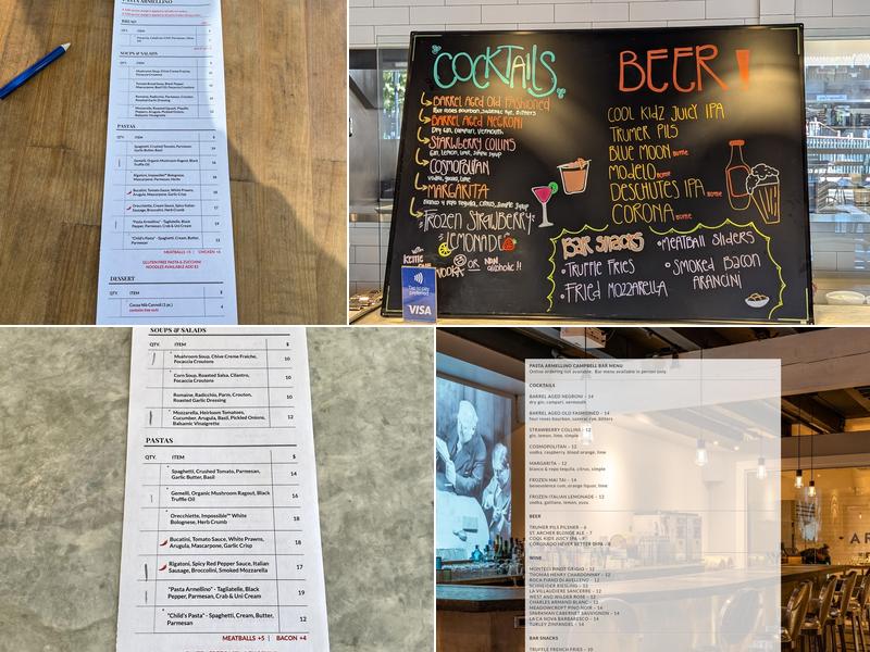 Pasta Armellino Menu