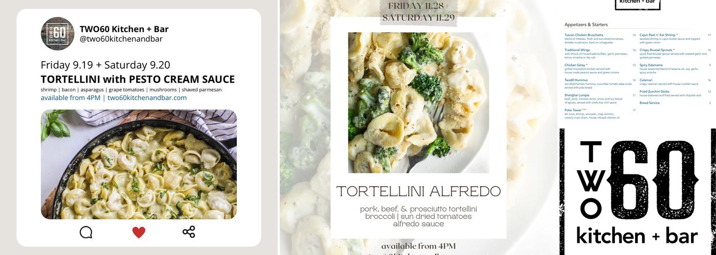 Two60 Kitchen + Bar Menu