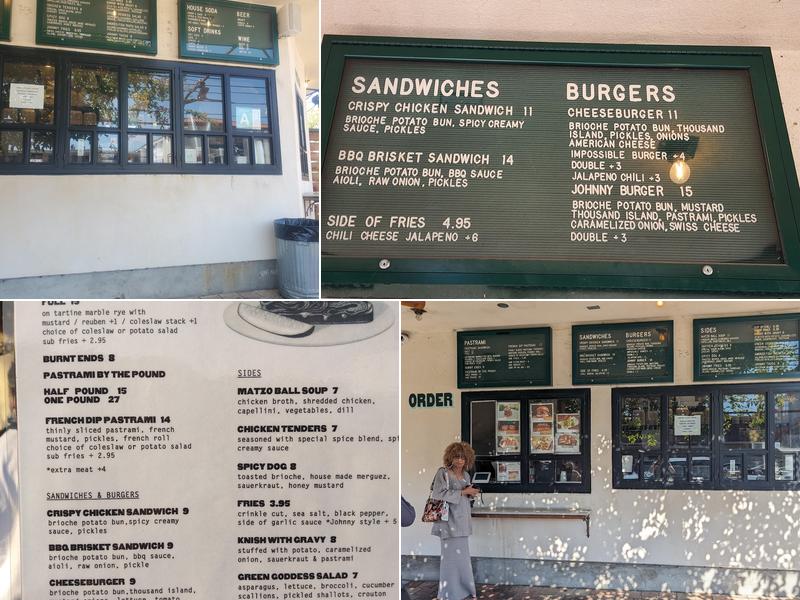 Johnny's Pastrami Menu