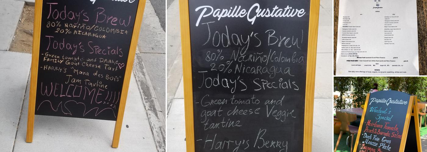 Papille Gustative Menu