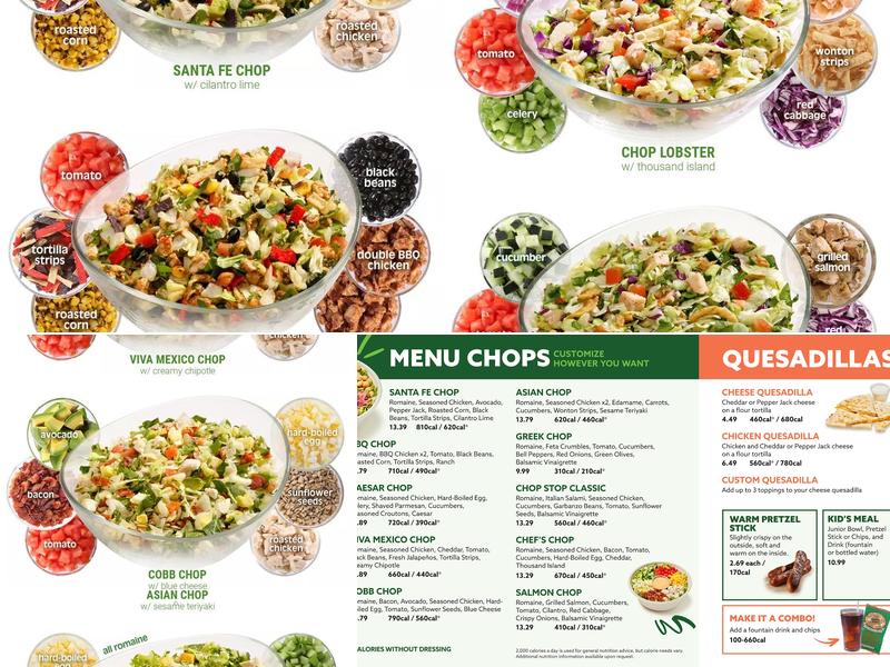 Chop Stop Menu