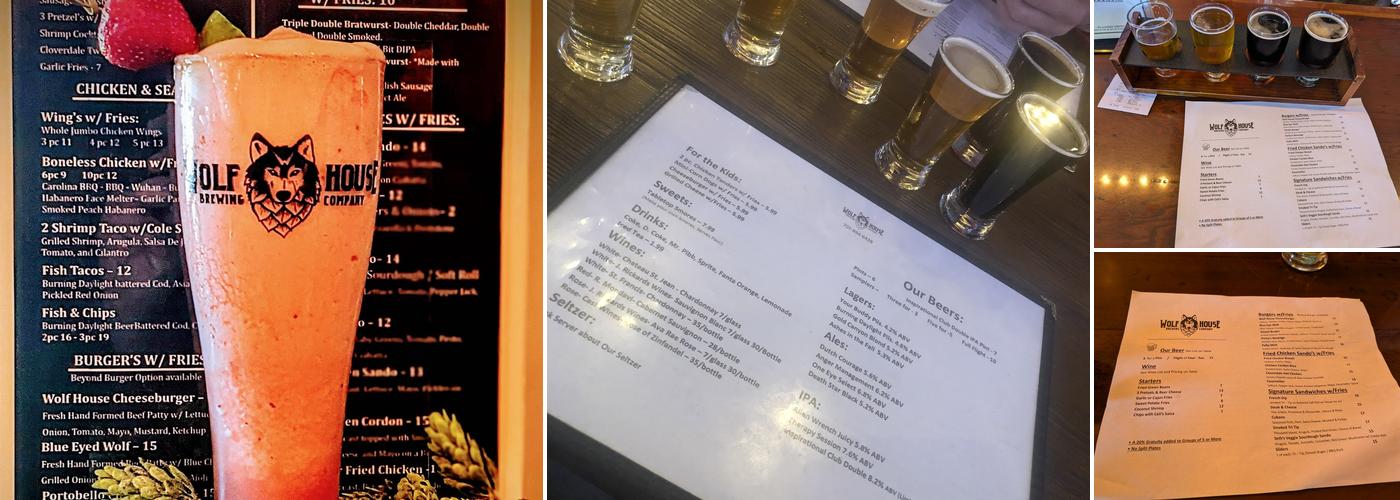 Wolf House Brewing Menu