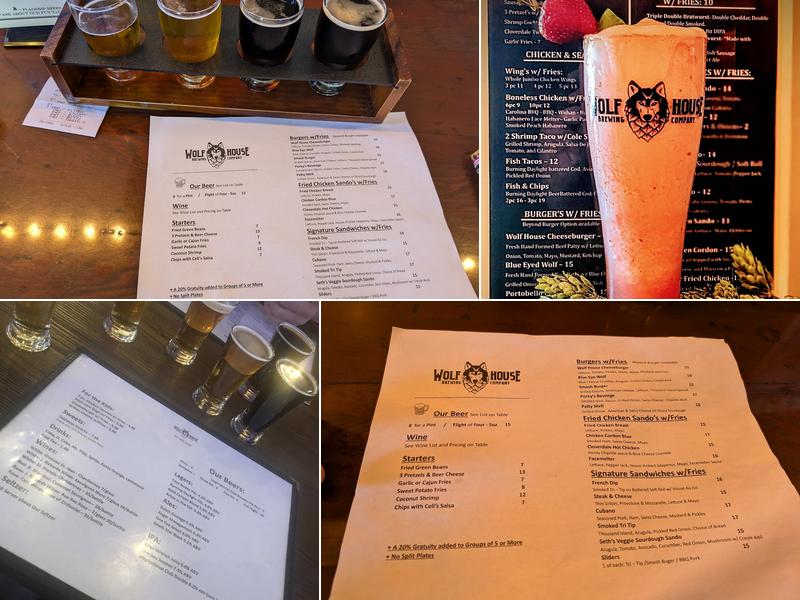 Wolf House Brewing Menu