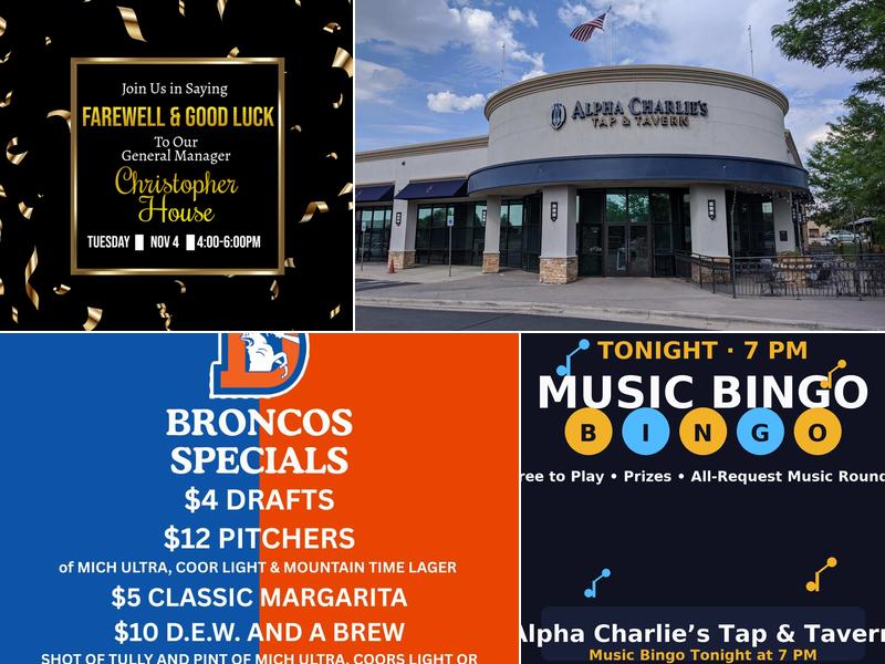 Alpha Charlie's Tap & Tavern 6631 S Peoria St Suite 100, Centennial