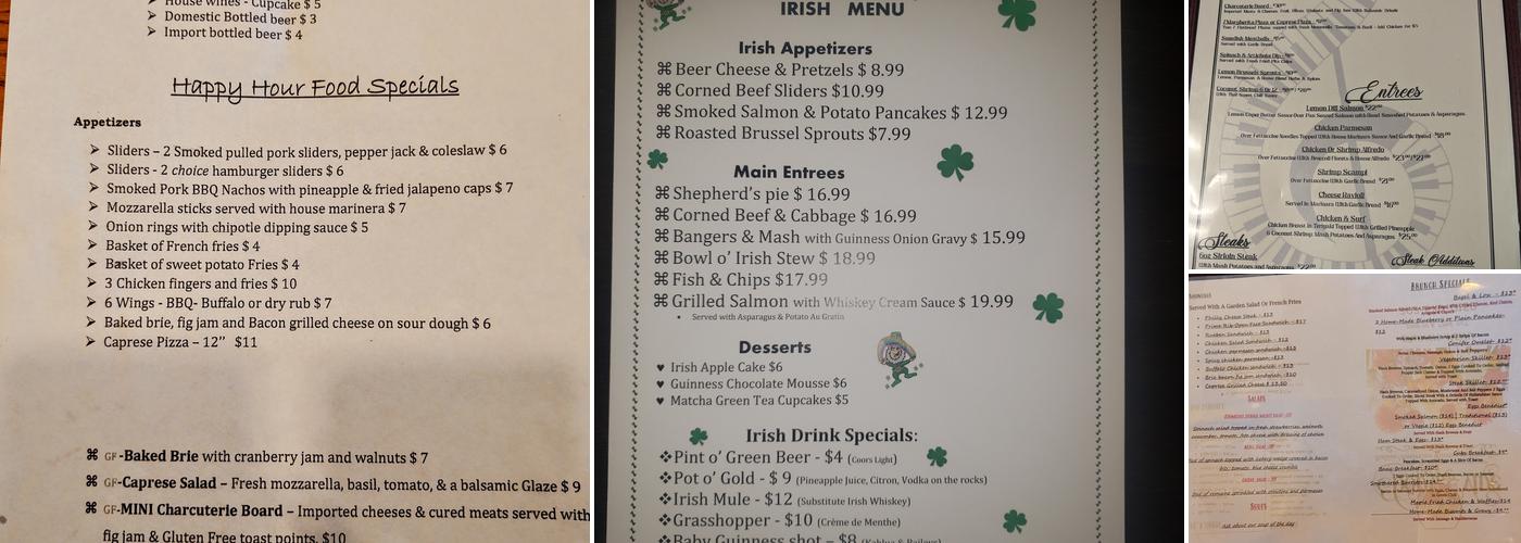 Ebony & Vine Menu