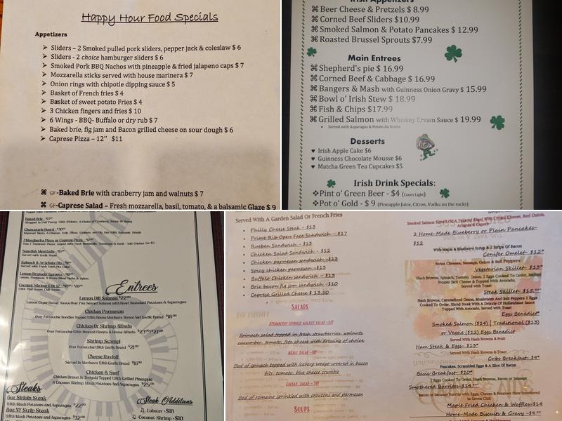 Ebony & Vine Menu