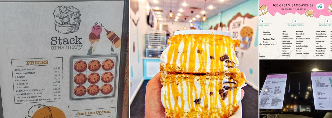 Stack Creamery Menu