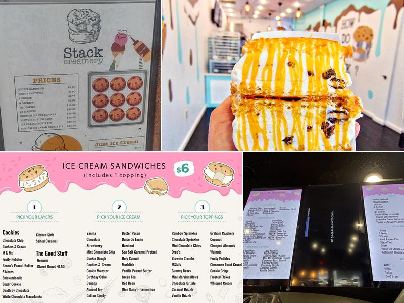 Stack Creamery Menu