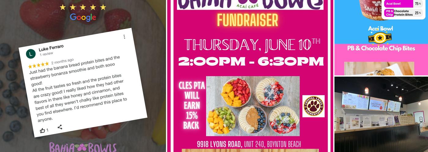 Bahia Bowls Boynton Beach Menu