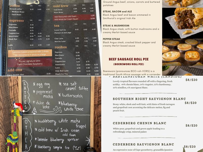 Round Bird Coffee Shop Menu