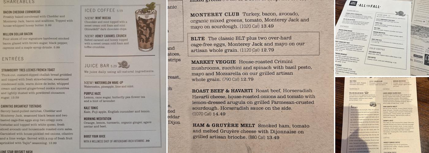 First Watch Menu