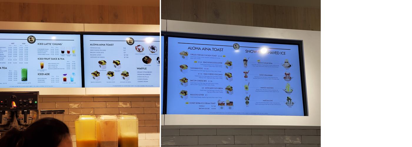Aloha ‘Aina Menu