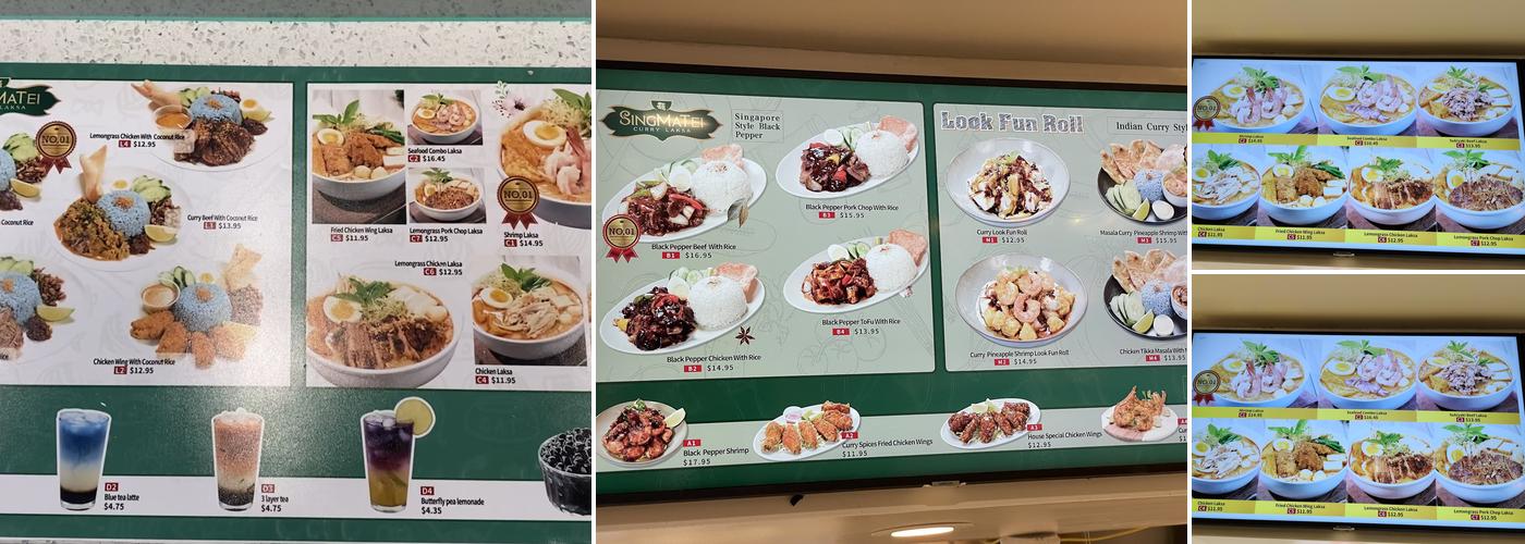 SingMaTei Menu