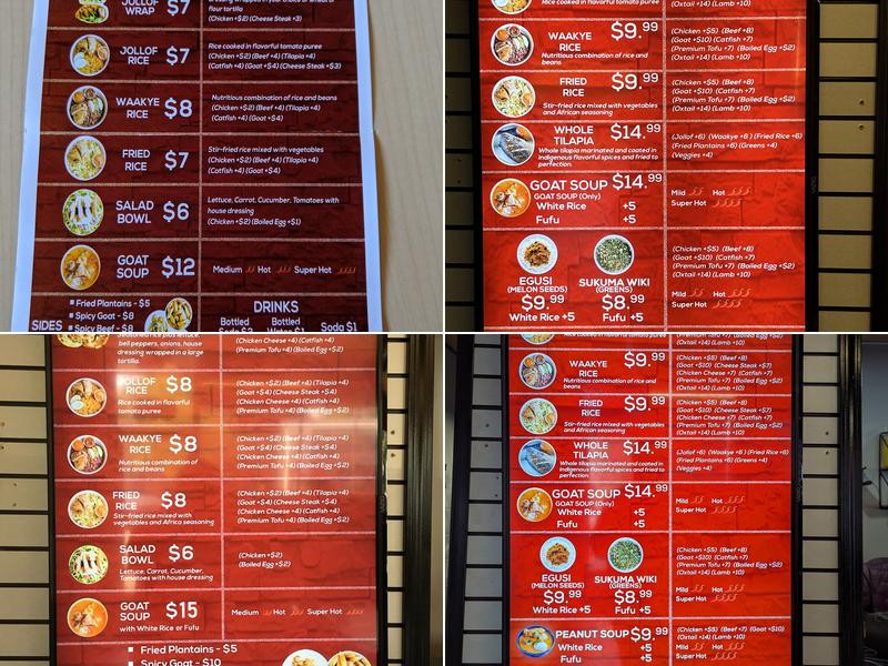 House of Jollof Menu