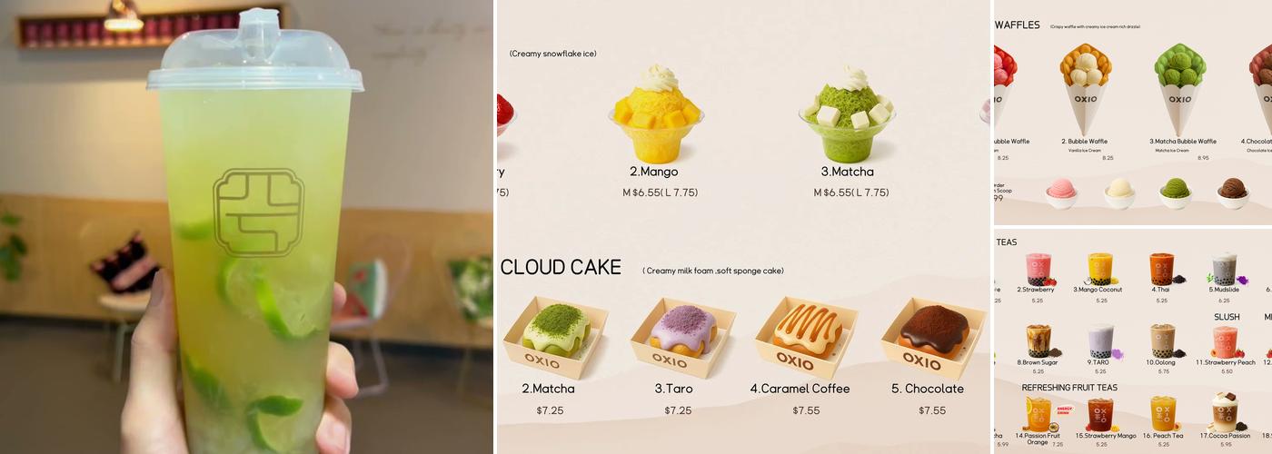 OXIO TEA STUDIO Menu