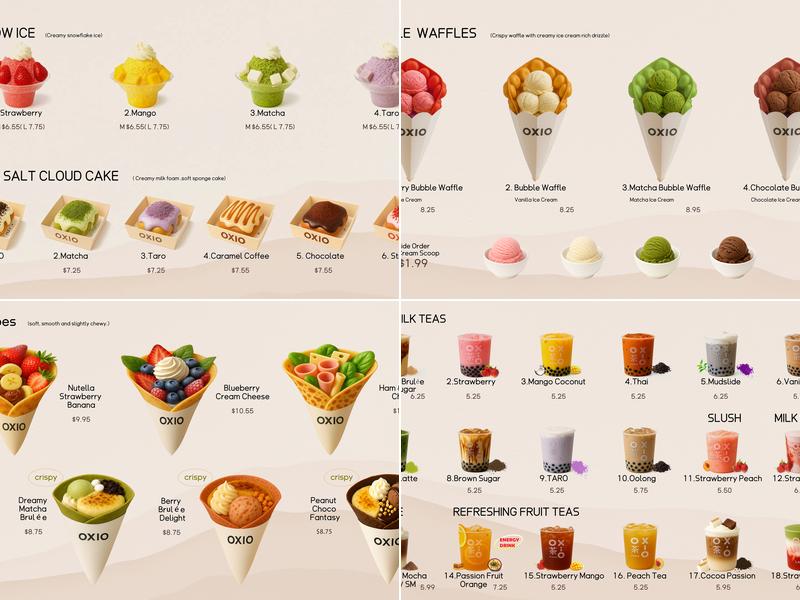 OXIO TEA STUDIO Menu