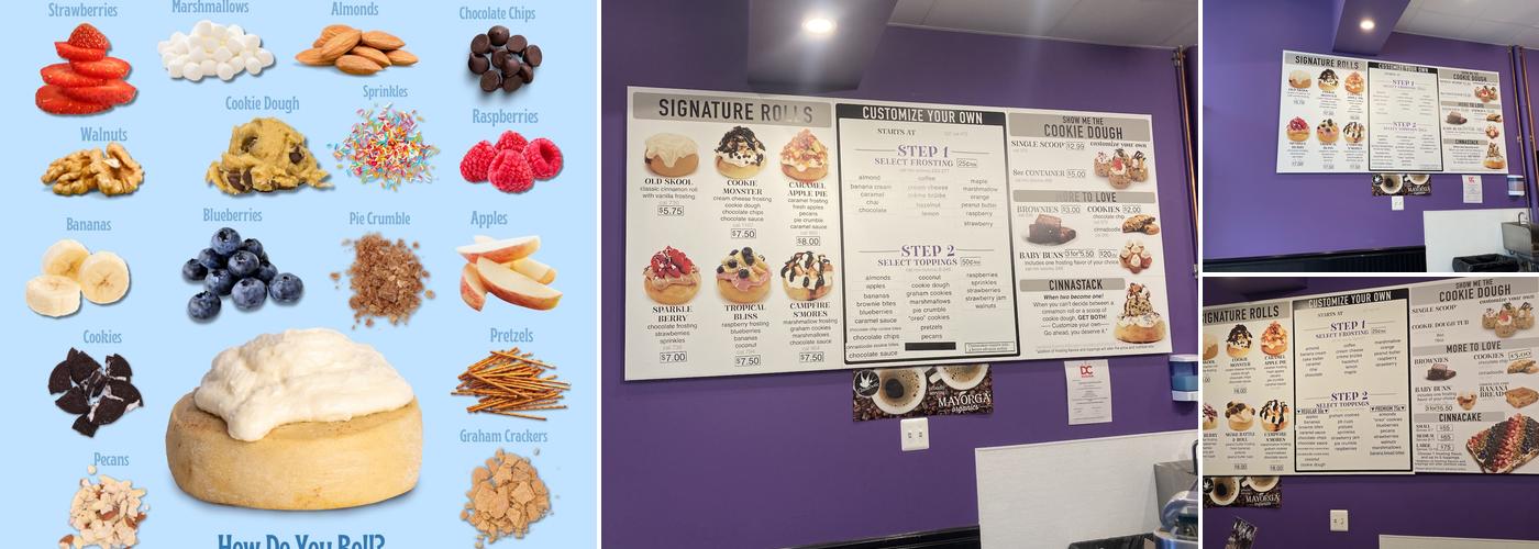 Cinnaholic Menu