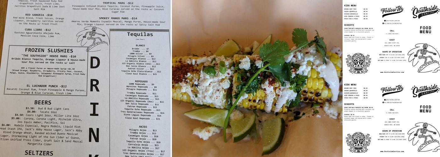 Southside Cantina Menu
