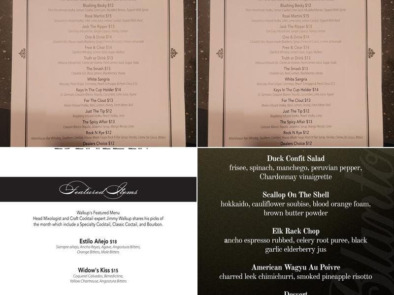 The Ebenezer Menu