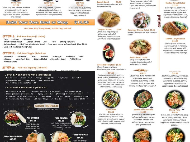 Wrap & Roll Menu