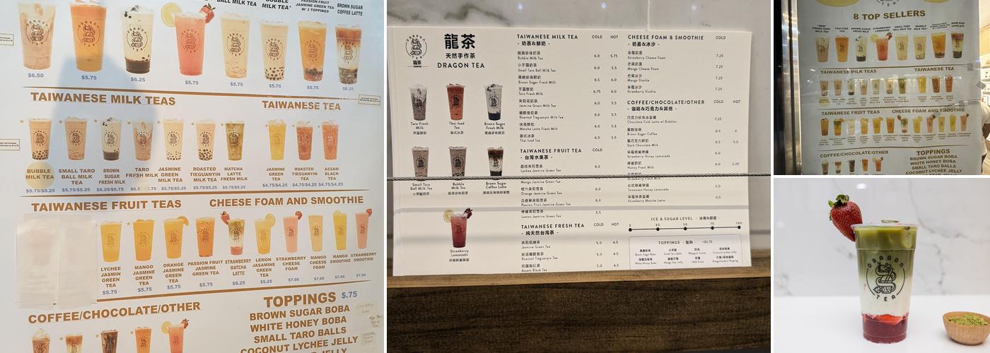 Dragon Tea Menu