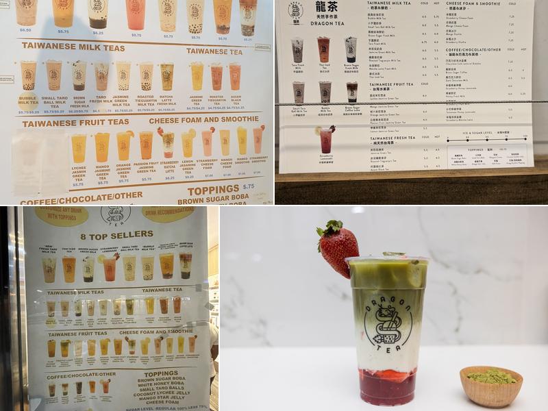 Dragon Tea Menu
