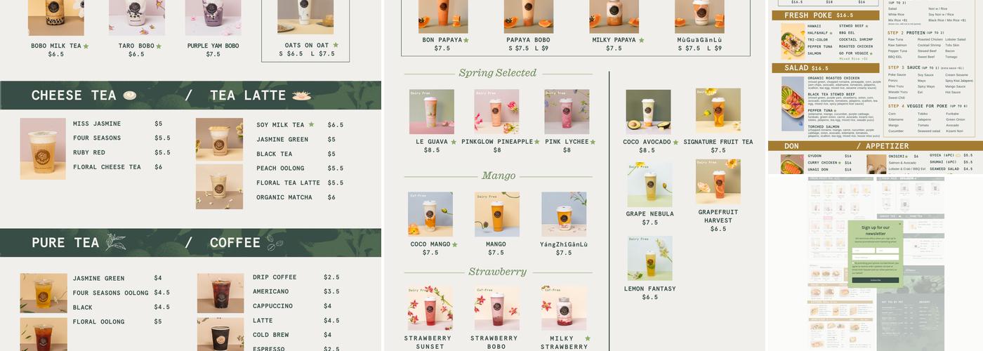 Débutea Brooklyn Menu