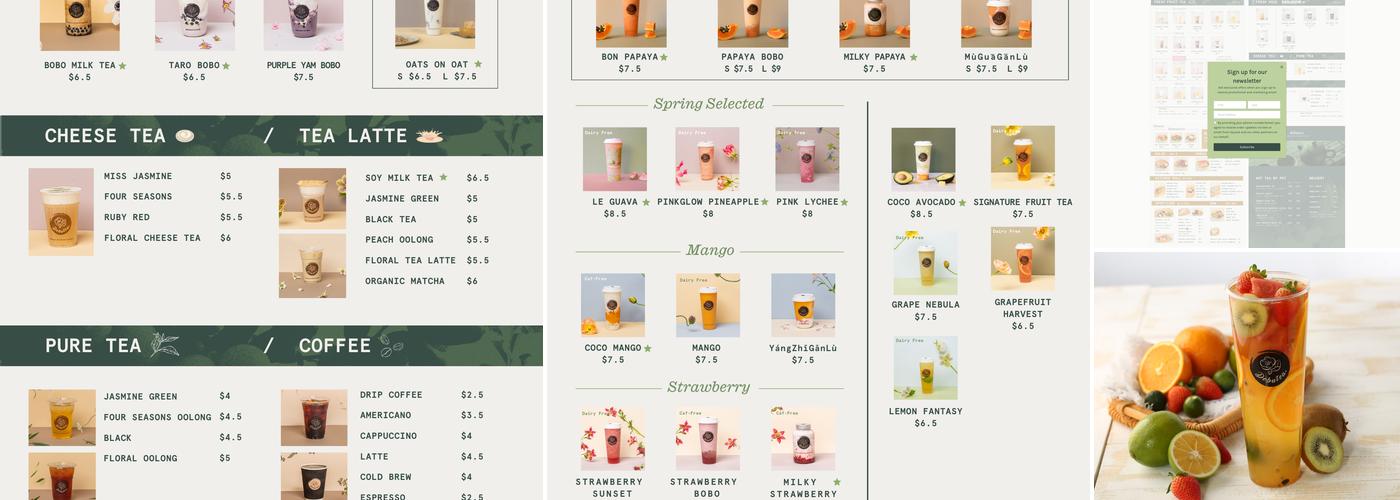 Débutea Brooklyn Menu